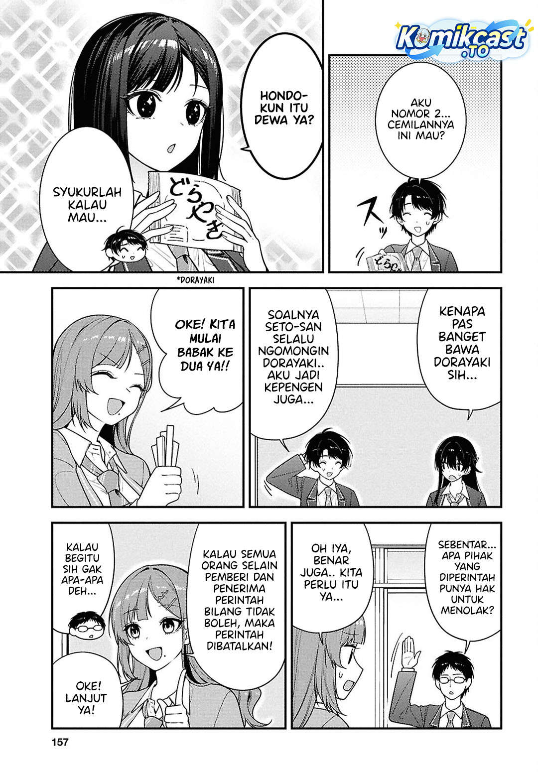 Tonari no Seki no Yankee Shimizu-san ga Kami o Kuroku Sometekita chapter 14