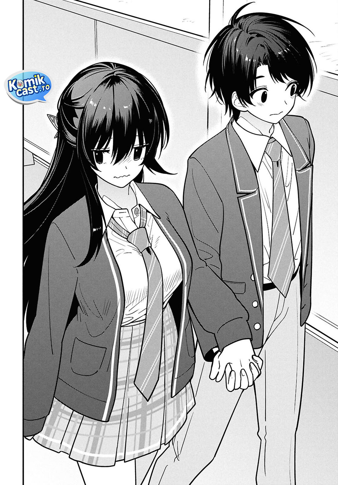Tonari no Seki no Yankee Shimizu-san ga Kami o Kuroku Sometekita chapter 14