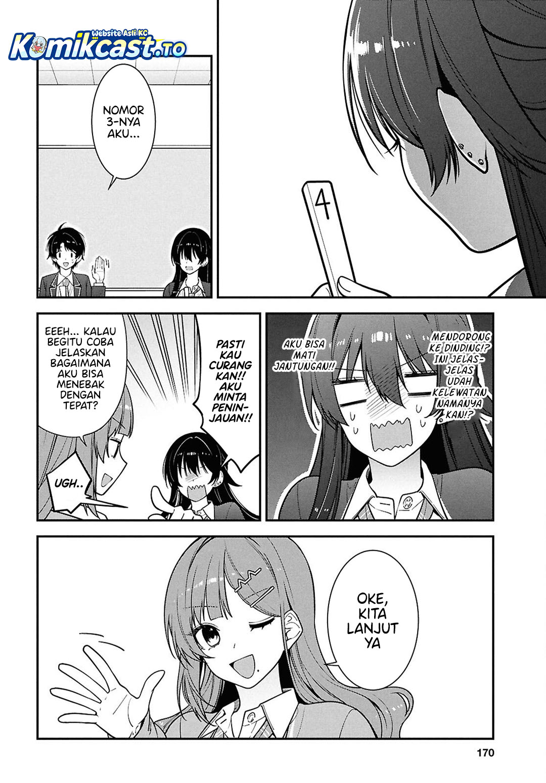 Tonari no Seki no Yankee Shimizu-san ga Kami o Kuroku Sometekita chapter 14