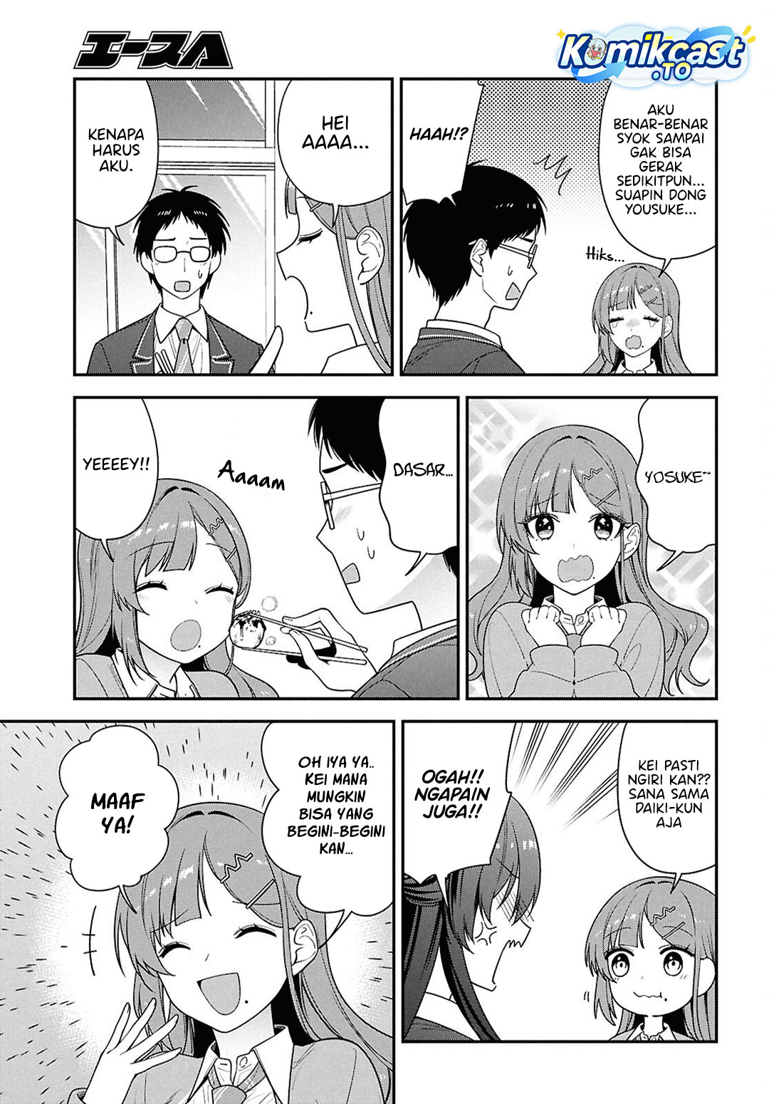 Tonari no Seki no Yankee Shimizu-san ga Kami o Kuroku Sometekita chapter 14