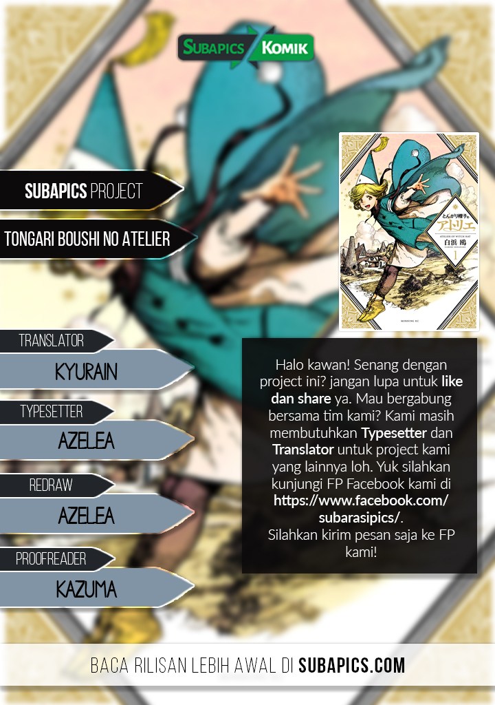 Tongari Boushi no Atelier Chapter 10 Bahasa Indonesia