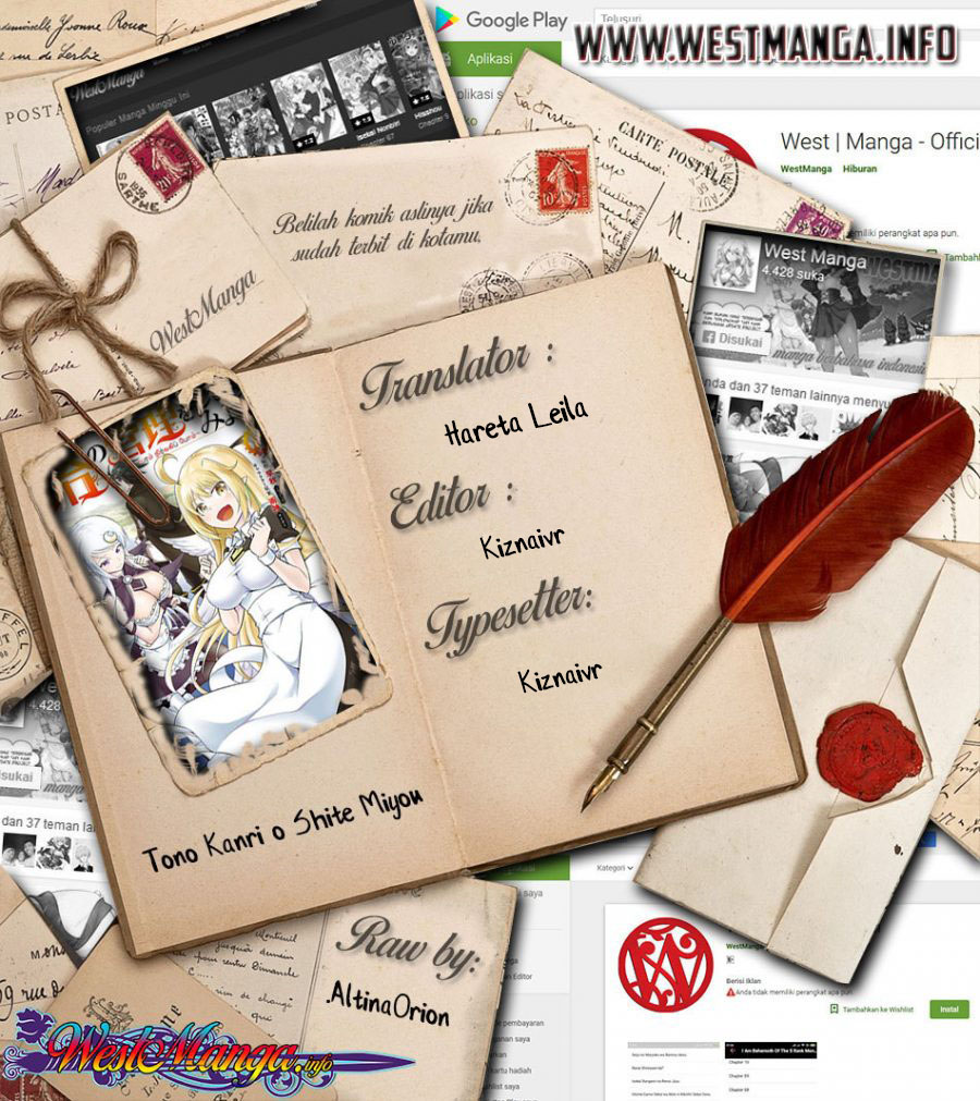 Tono Kanri o Shite Miyou Chapter 32 Bahasa Indonesia