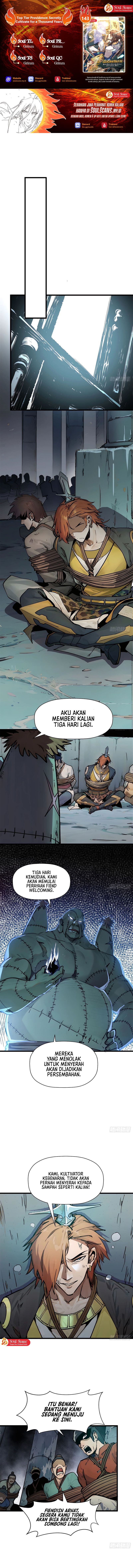 Top Tier Providence: Secretly Cultivate for a Thousand Years Chapter 143 Bahasa Indonesia