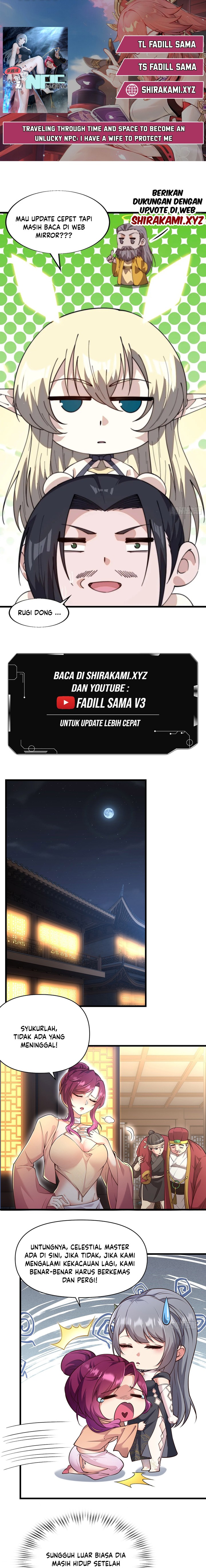 Traveling Through Time and Space to Become an Unlucky NPC: I Have a Wife to Protect Me Chapter 20 Bahasa Indonesia