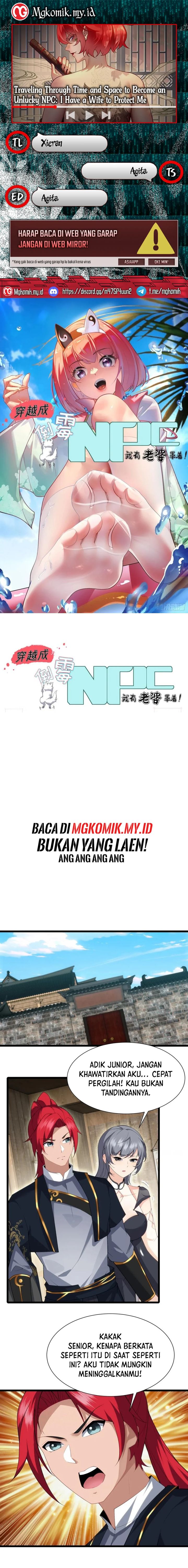 Traveling Through Time and Space to Become an Unlucky NPC: I Have a Wife to Protect Me Chapter 78 Bahasa Indonesia