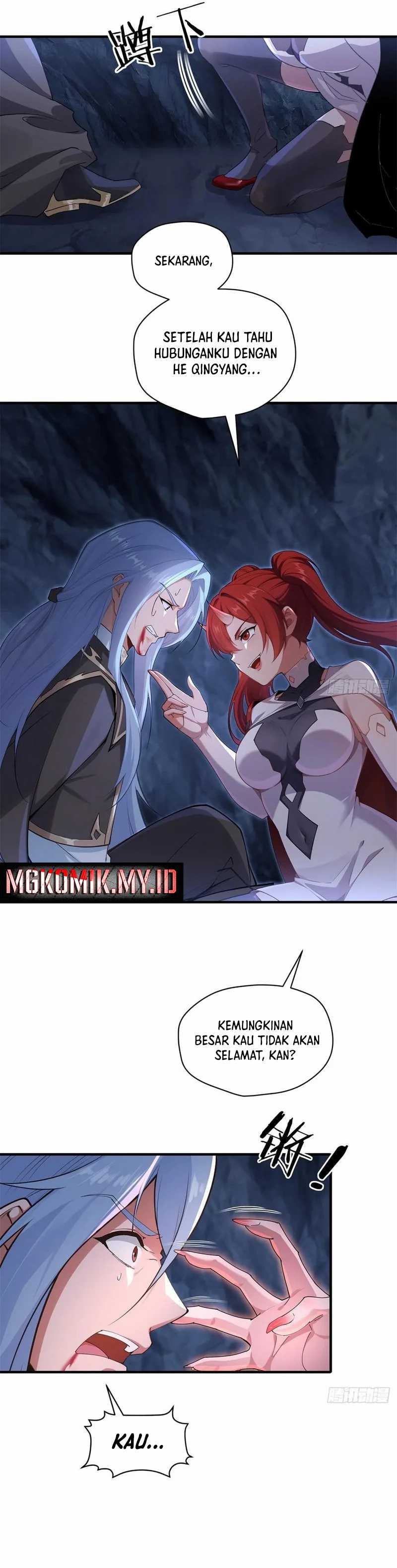 Traveling Through Time and Space to Become an Unlucky NPC: I Have a Wife to Protect Me Chapter 98 Bahasa Indonesia