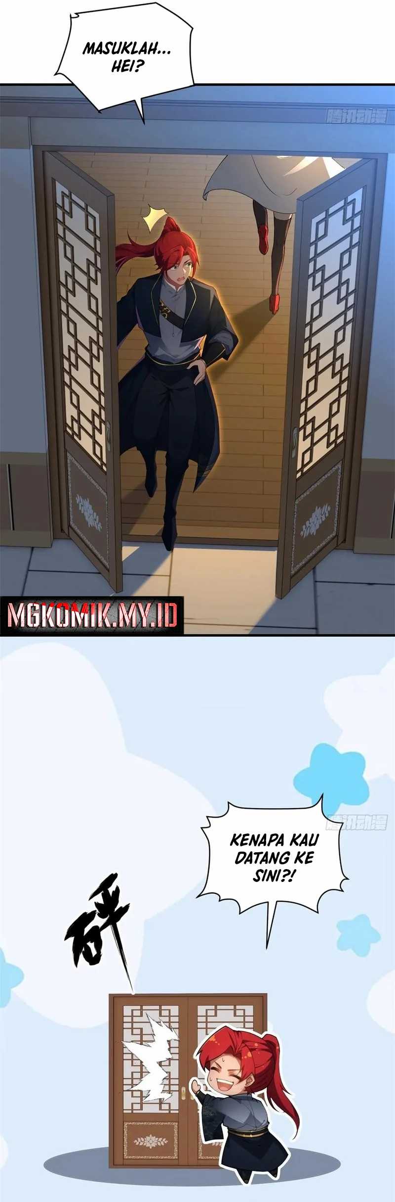 Traveling Through Time and Space to Become an Unlucky NPC: I Have a Wife to Protect Me Chapter 98 Bahasa Indonesia