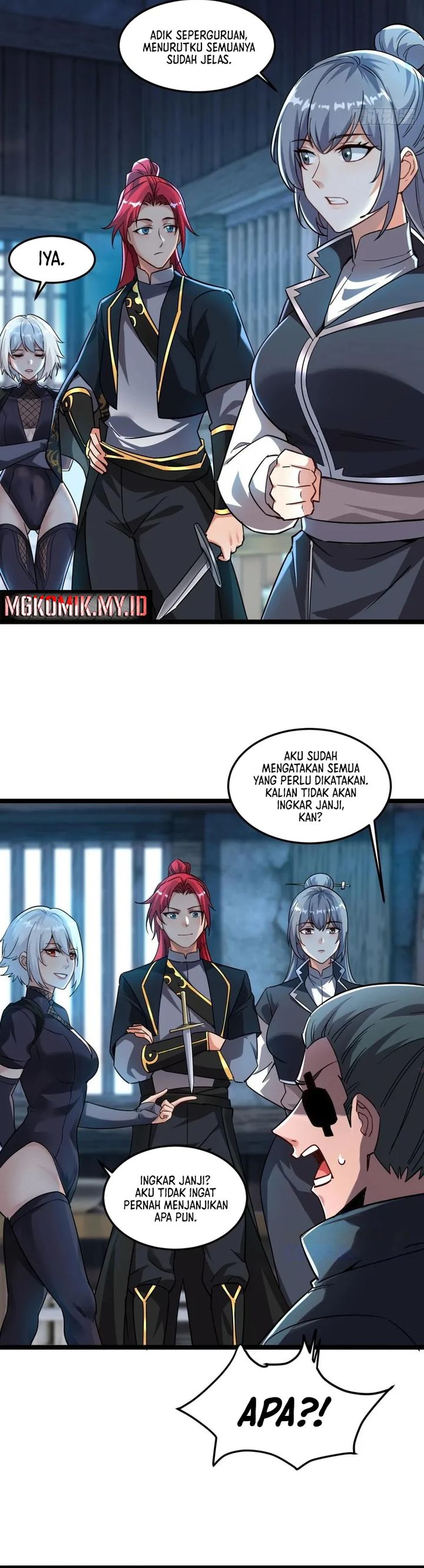 Traveling Through Time and Space to Become an Unlucky NPC: I Have a Wife to Protect Me Chapter 127 Bahasa Indonesia