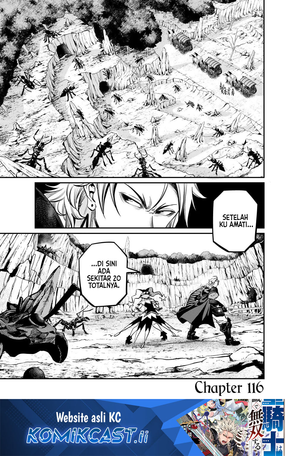 Tsuihou Sareta Tenshou Juu Kishi wa Game Chishiki de Musou Suru Chapter 116 Bahasa Indonesia