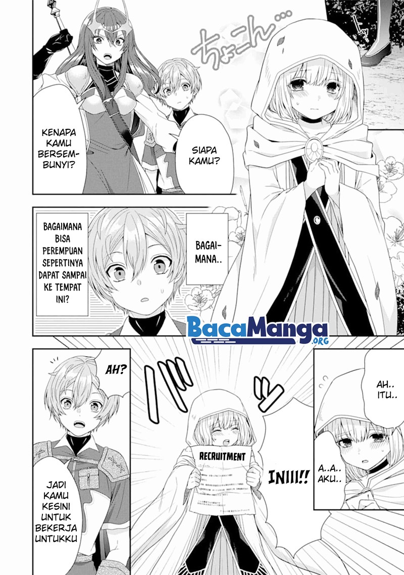 Tensei Ryoushu no Yuuryou Kaitaku: Zensei no Kioku o Ikashite White ni Tsutometara, Yuunou na Jinzai ga Atsumari Sugimashita Chapter 02.1 Bahasa Indonesia