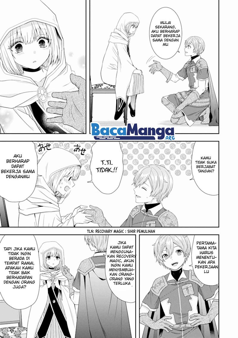 Tensei Ryoushu no Yuuryou Kaitaku: Zensei no Kioku o Ikashite White ni Tsutometara, Yuunou na Jinzai ga Atsumari Sugimashita Chapter 02.1 Bahasa Indonesia