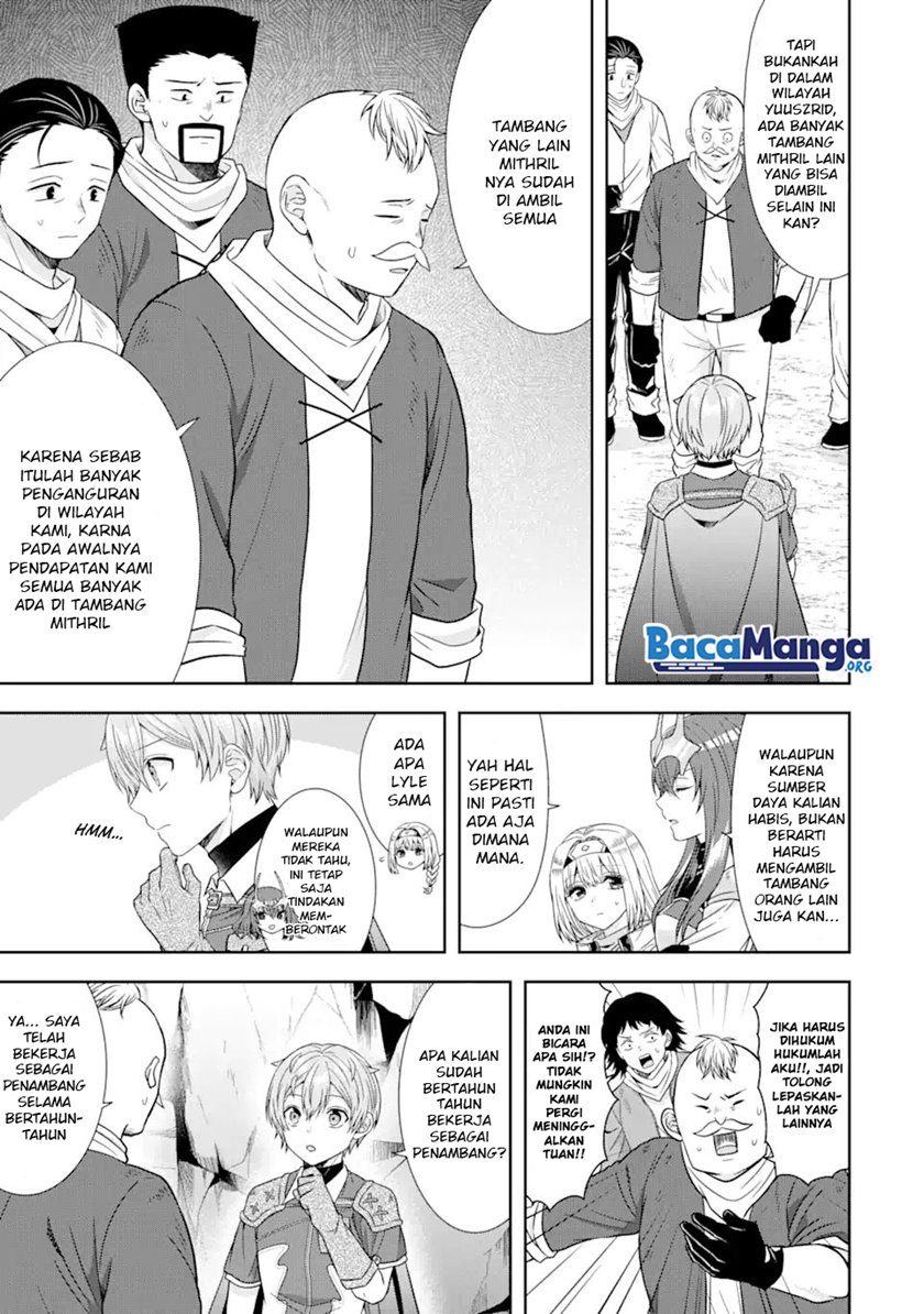 Tensei Ryoushu no Yuuryou Kaitaku: Zensei no Kioku o Ikashite White ni Tsutometara, Yuunou na Jinzai ga Atsumari Sugimashita Chapter 14.2 Bahasa Indonesia