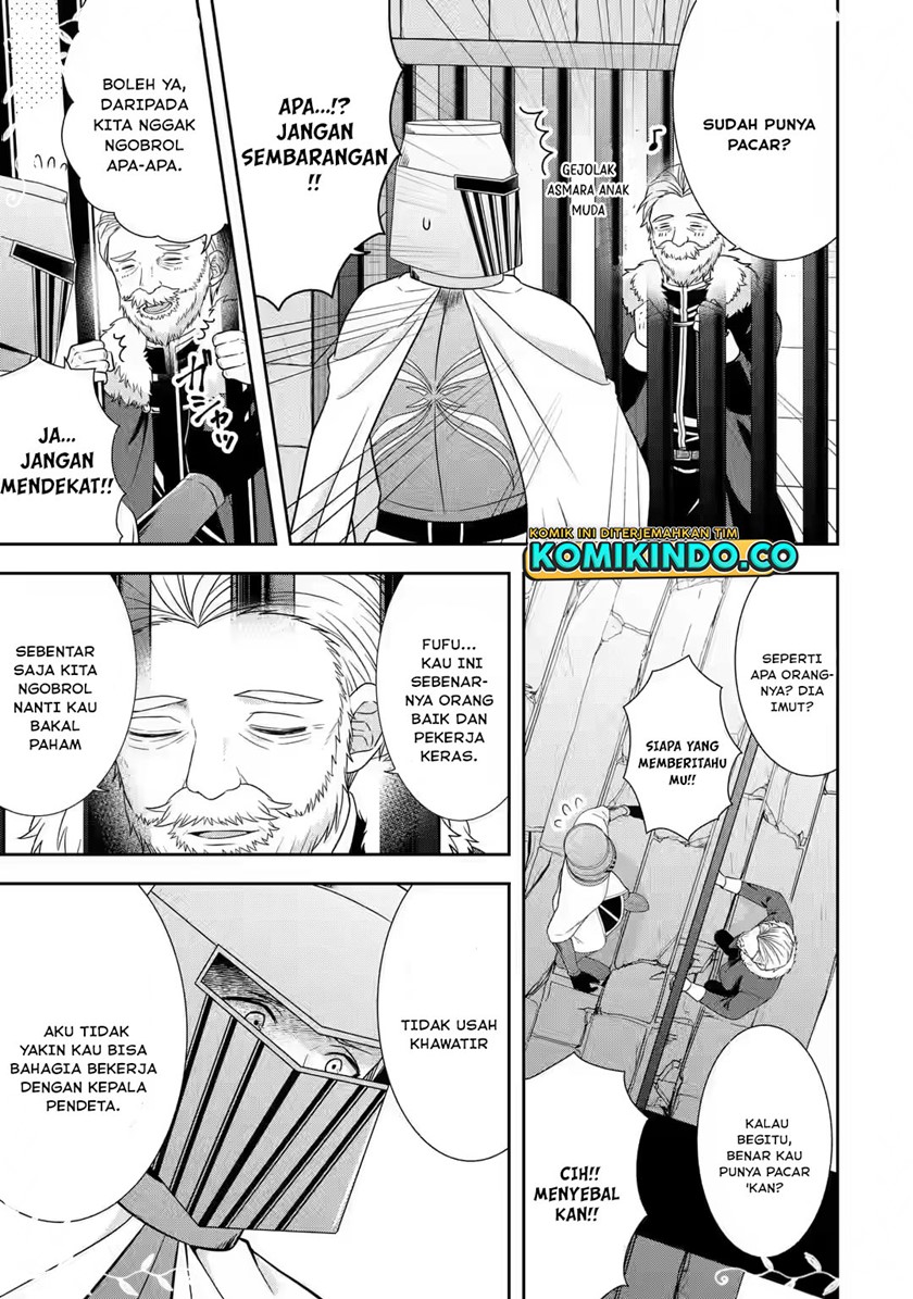 Tensei Ryoushu no Yuuryou Kaitaku: Zensei no Kioku o Ikashite White ni Tsutometara, Yuunou na Jinzai ga Atsumari Sugimashita Chapter 24.1 Bahasa Indonesia