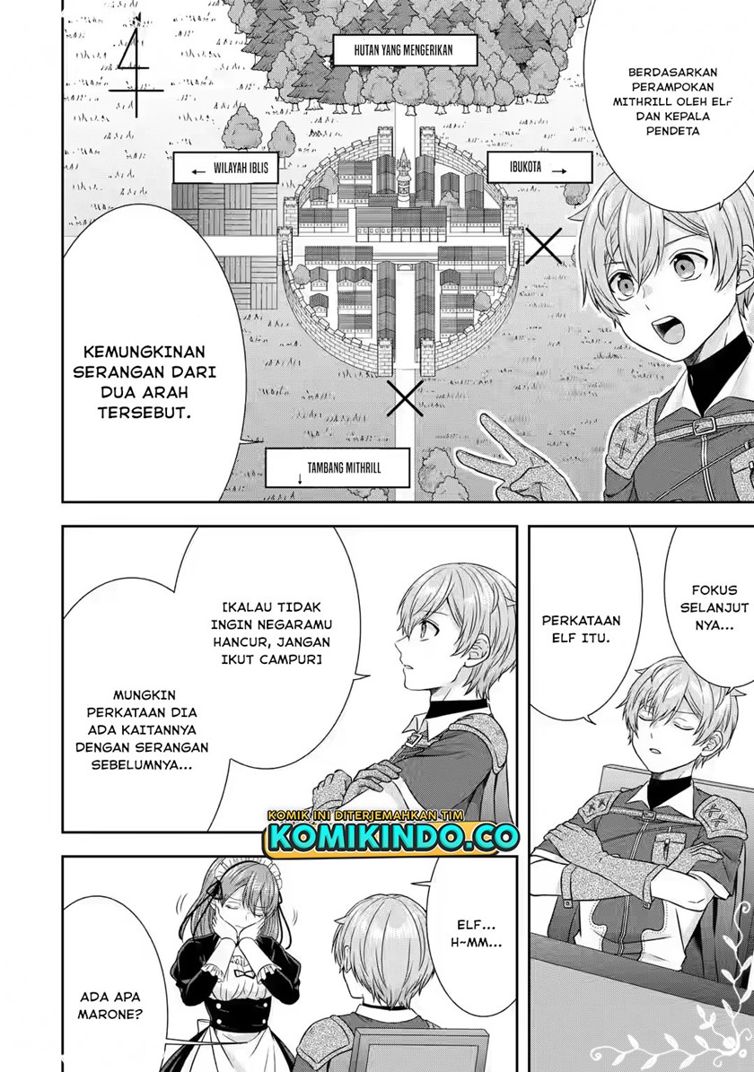 Tensei Ryoushu no Yuuryou Kaitaku: Zensei no Kioku o Ikashite White ni Tsutometara, Yuunou na Jinzai ga Atsumari Sugimashita Chapter 24.1 Bahasa Indonesia