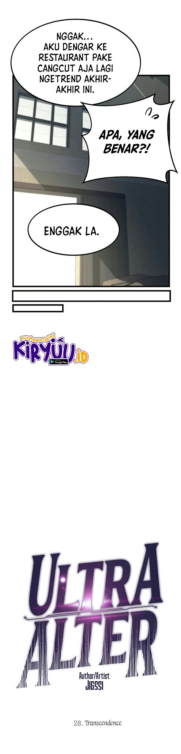 Ultra Alter Chapter 28 Bahasa Indonesia