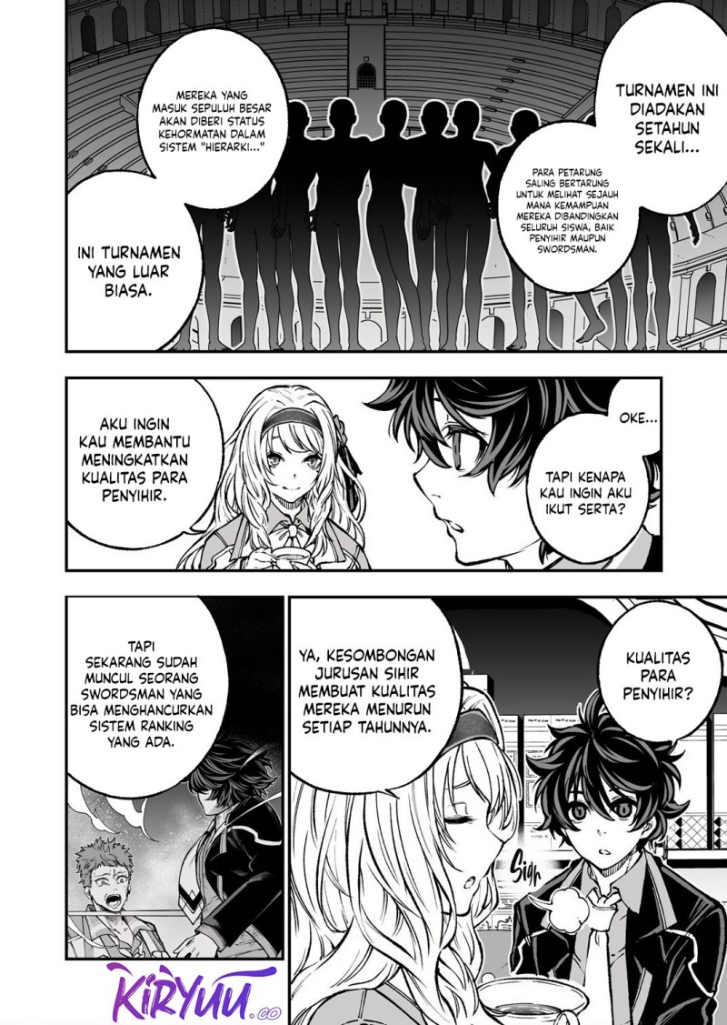 Umarekawatta Kensei Kenshi ga Reiguu sareru Majutsu Shijou Shugi no Gakuen de Musou suru chapter 4