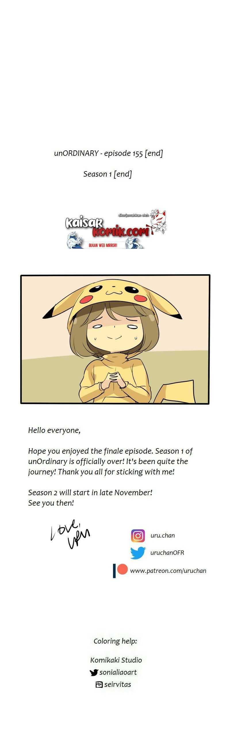 unOrdinary Chapter 155-S1 END Bahasa Indonesia