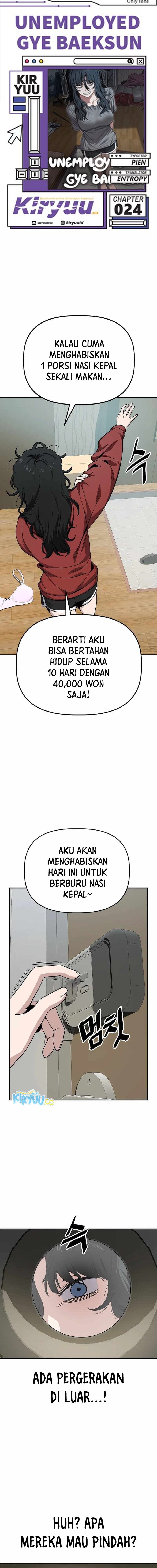 Unemployed Gye Baek Soon Chapter 24 Bahasa Indonesia