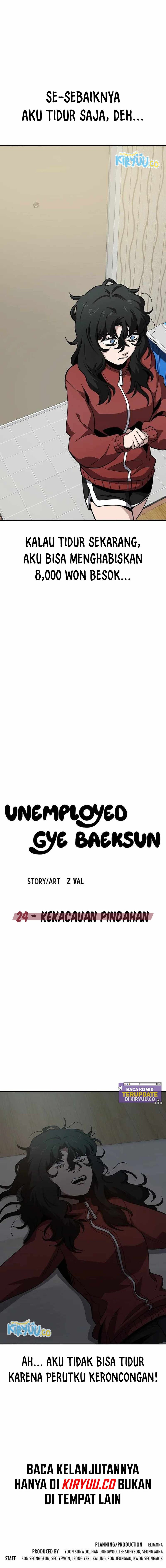 Unemployed Gye Baek Soon Chapter 24 Bahasa Indonesia