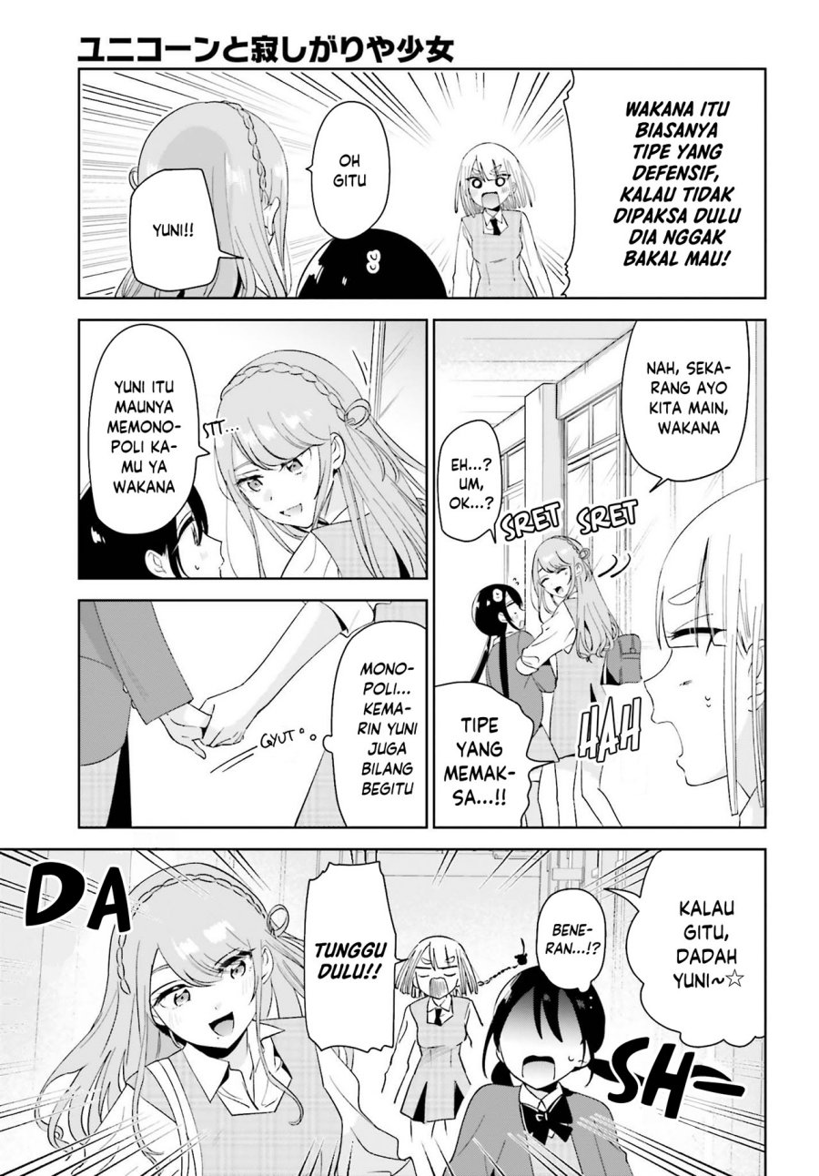 Unicorn to Sabishi-gari ya Shoujo Chapter 06.2 Bahasa Indonesia