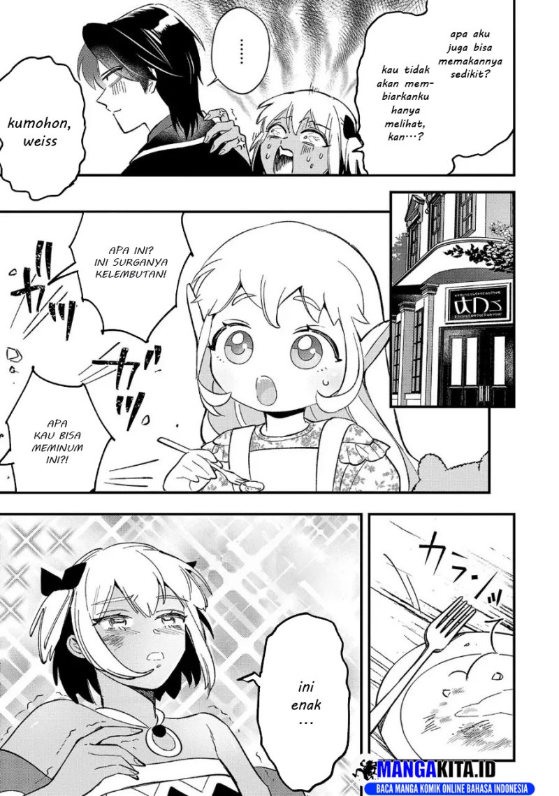 Urenokori no Dorei Elf wo Hirotta no de, Musume ni suru Koto ni shita Chapter 11.2 Bahasa Indonesia