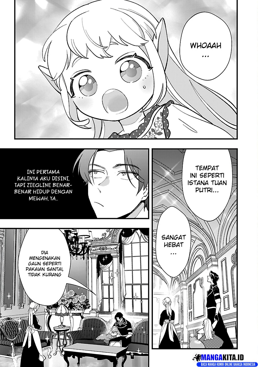Urenokori no Dorei Elf wo Hirotta no de, Musume ni suru Koto ni shita Chapter 13.1 Bahasa Indonesia
