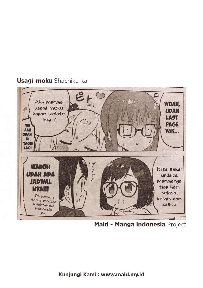 Usagi-moku Shachiku-ka Chapter 06 Bahasa Indonesia