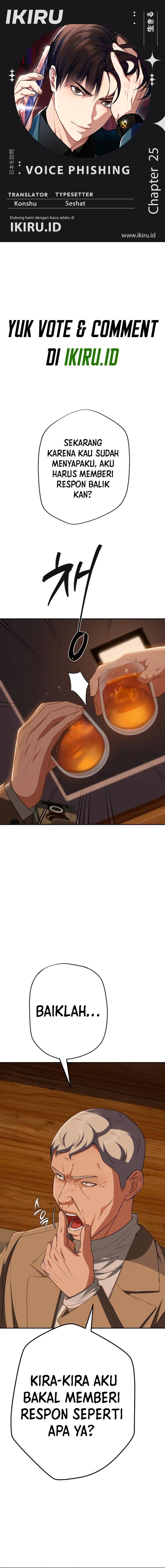 Voice Phishing Turns Your Life Around Chapter 25 Bahasa Indonesia