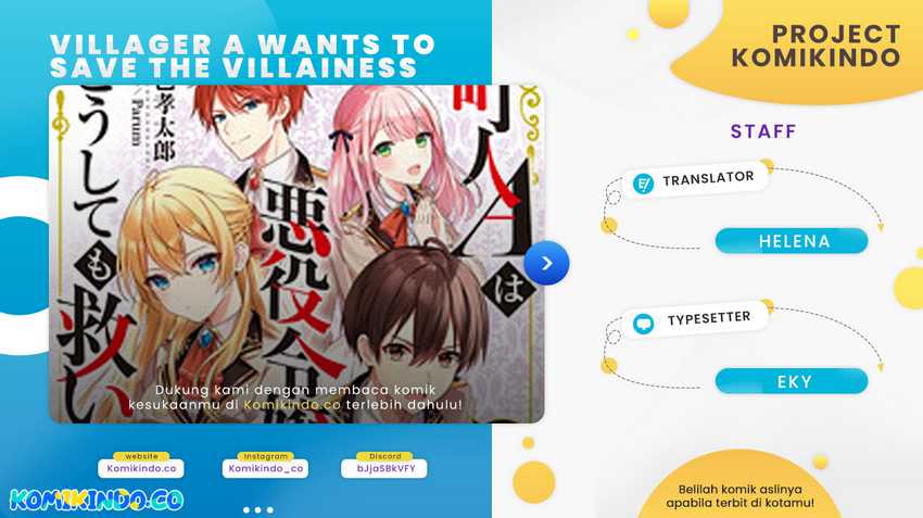 Villager A Wants to Save the Villainess no Matter What! Chapter 25 Bahasa Indonesia