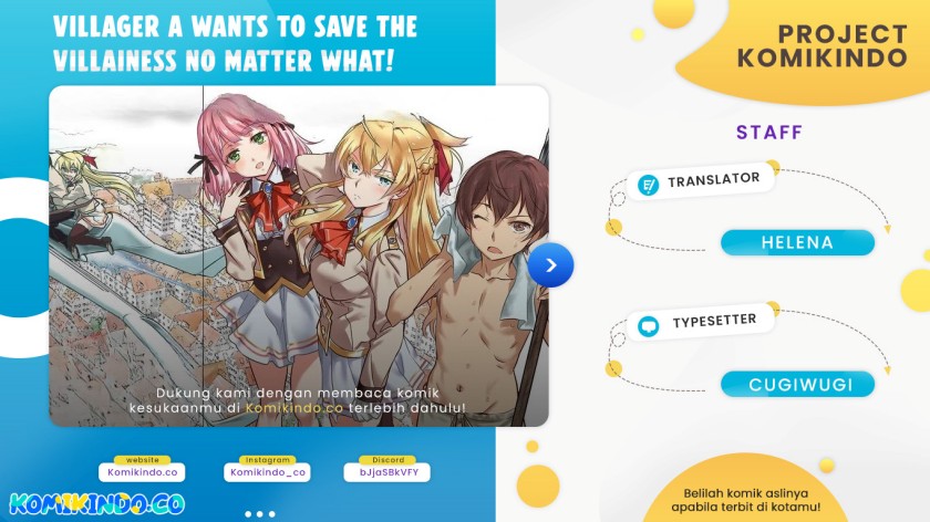 Villager A Wants to Save the Villainess no Matter What! Chapter 31 Bahasa Indonesia