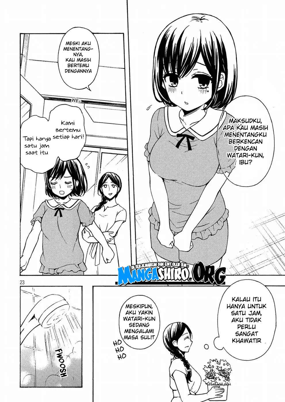 Watari-kun no xx ga Houkai Sunzen Chapter 38 Bahasa Indonesia