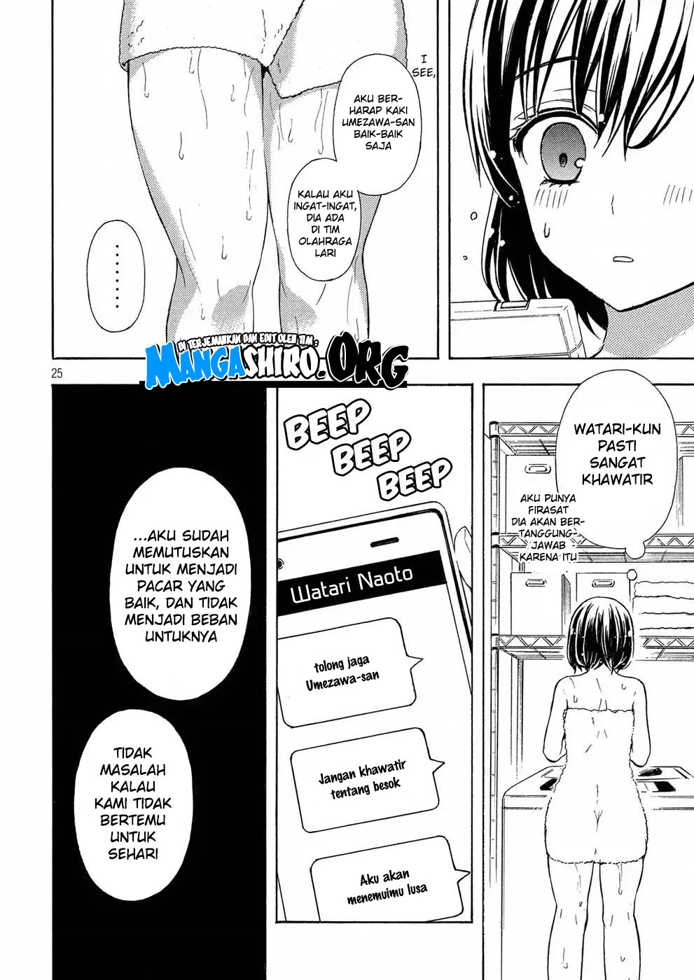 Watari-kun no xx ga Houkai Sunzen Chapter 38 Bahasa Indonesia