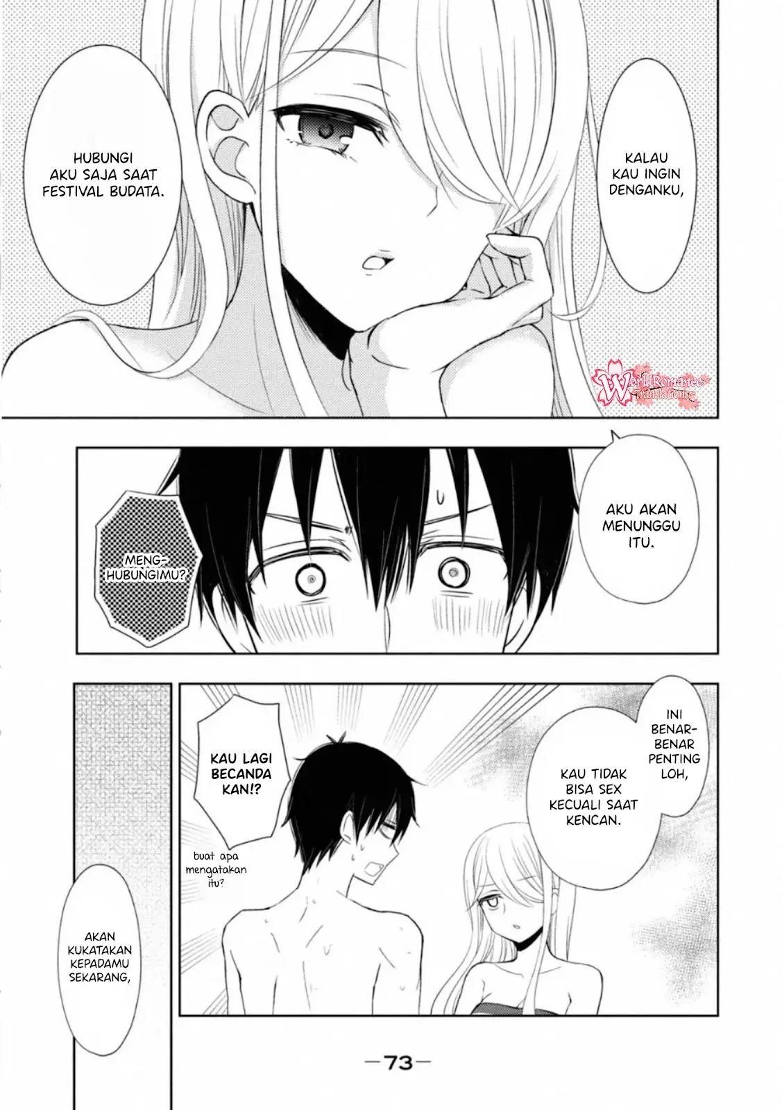 Watari-kun no xx ga Houkai Sunzen Chapter 54 Bahasa Indonesia