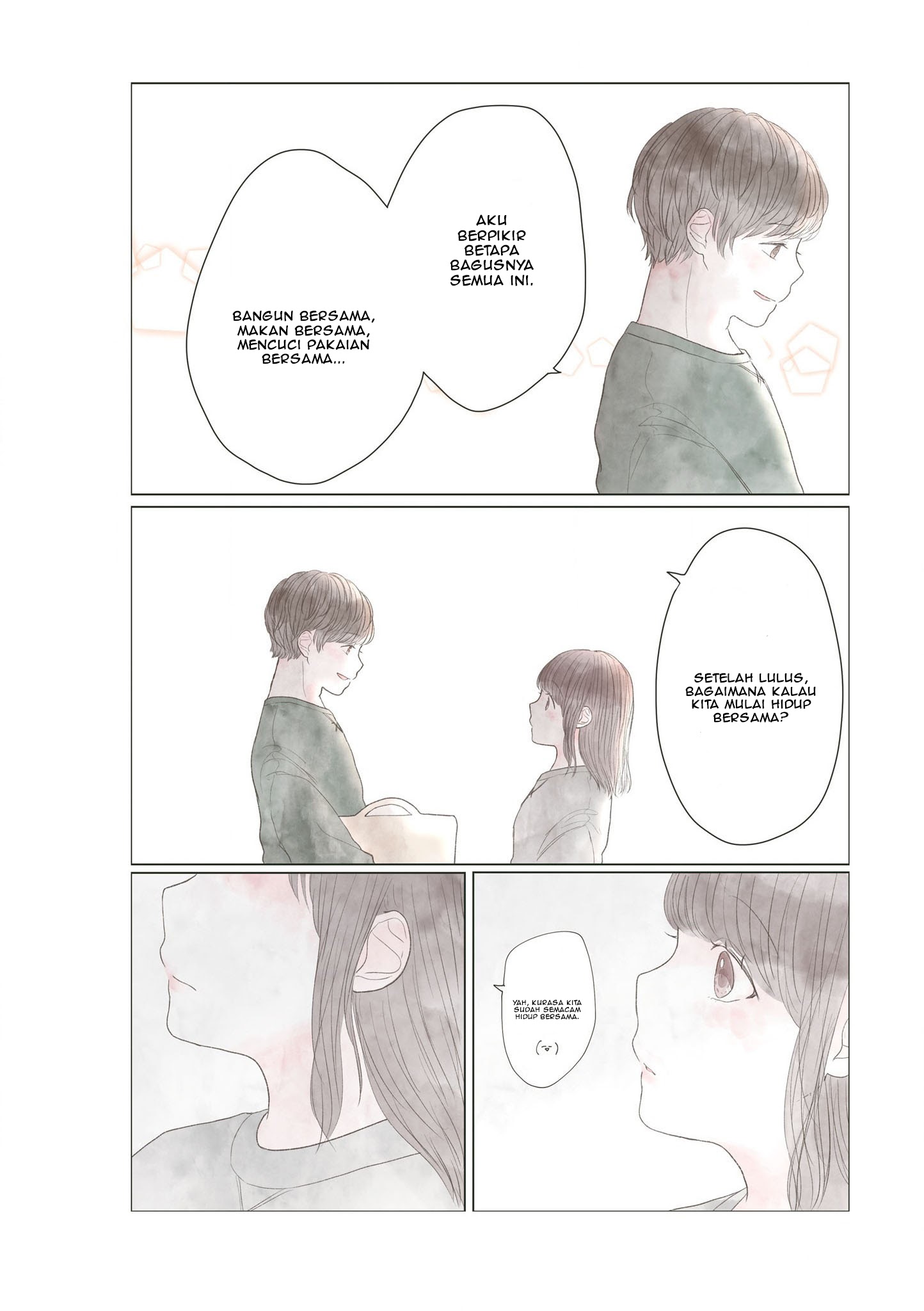 “Watashi ga Inakute mo Shiawase ni natte Kudasai” Nante, Fuzaken na Chapter 03 Bahasa Indonesia