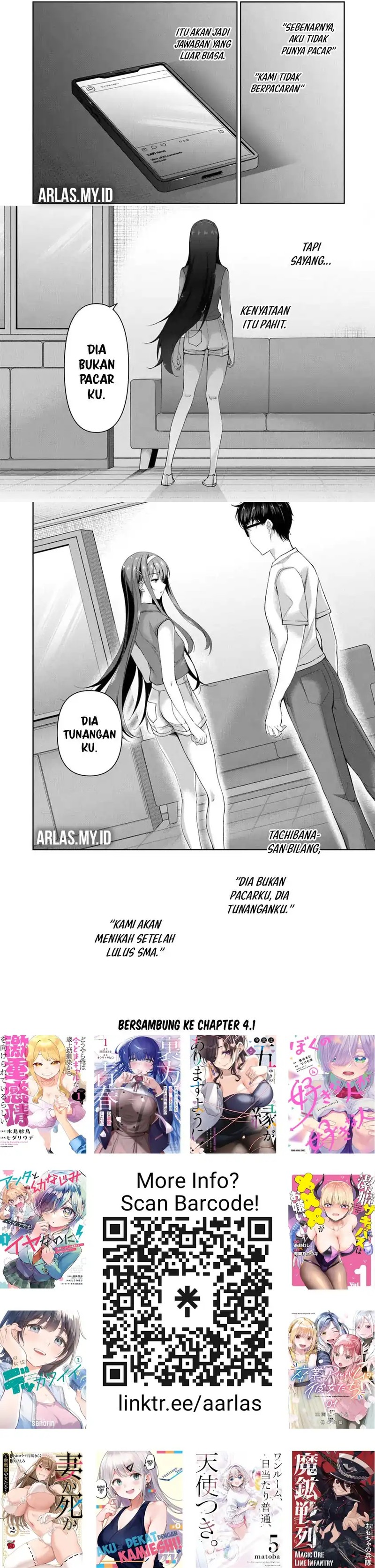 Watashi Nibanme no Kanojo de Ii kara Chapter 03.3 Bahasa Indonesia