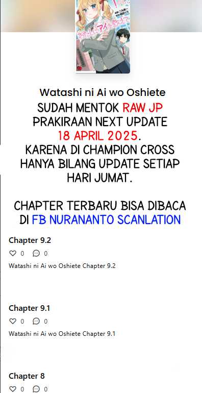 Watashi ni Ai wo Oshiete chapter 4