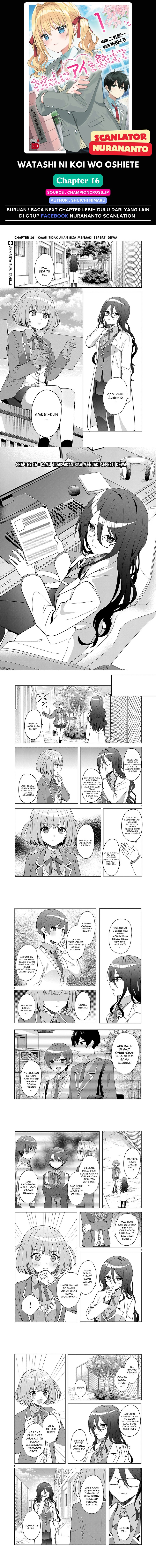 Watashi ni Ai wo Oshiete Chapter 16 Bahasa Indonesia