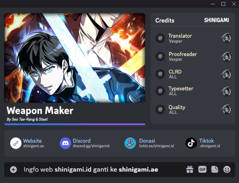 Weapon Maker Chapter 10 Bahasa Indonesia