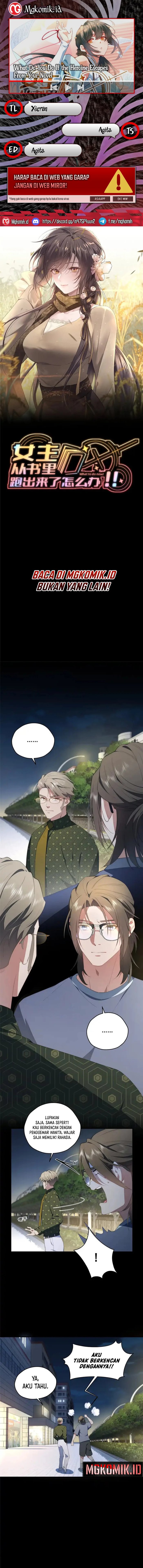 What Do You Do If the Heroine Escapes From Your Novel chapter 55