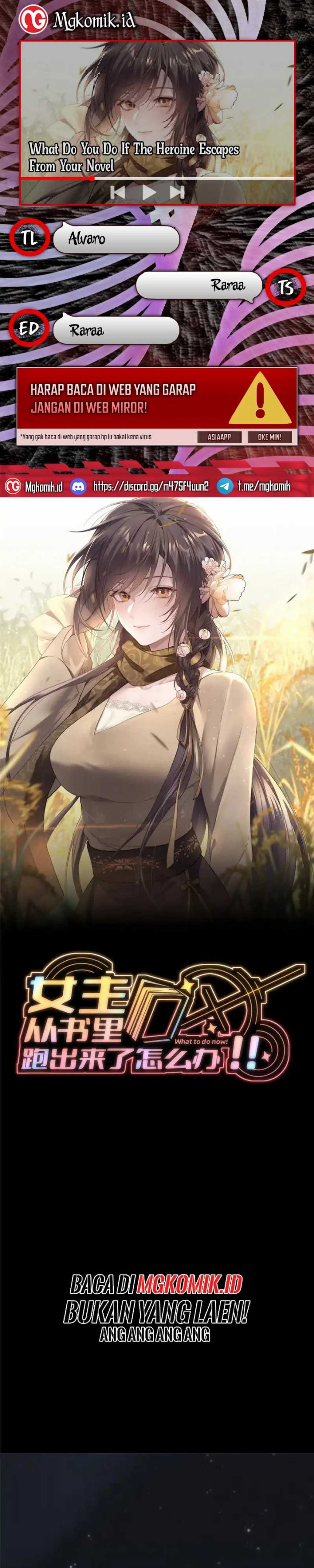 What Do You Do If the Heroine Escapes From Your Novel Chapter 64 Bahasa Indonesia