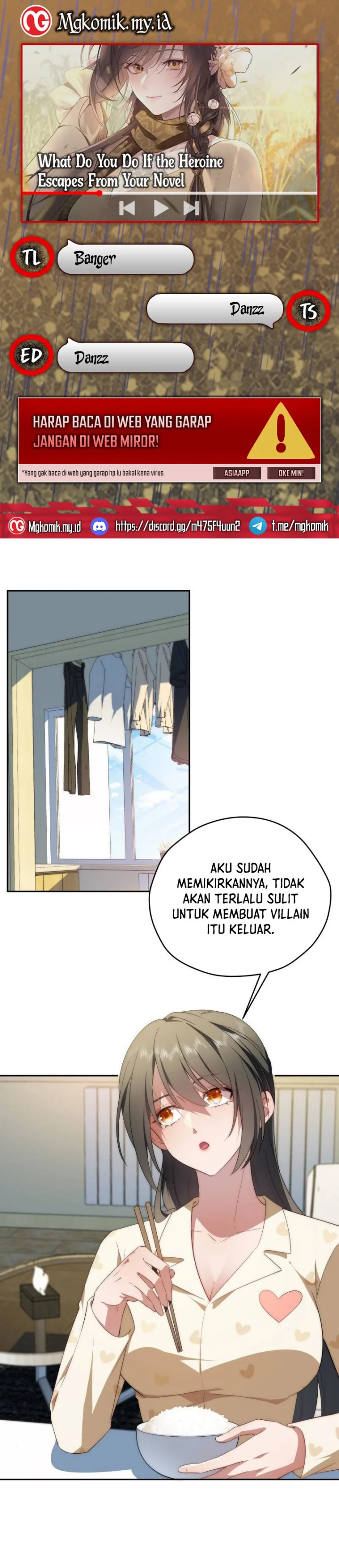 What Do You Do If the Heroine Escapes From Your Novel Chapter 112 Bahasa Indonesia