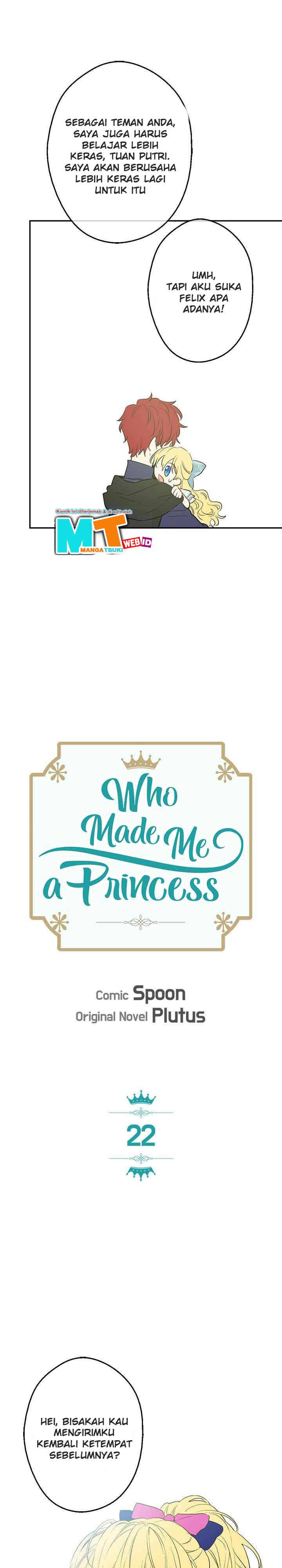 Who Made Me a Princess Chapter 22 Bahasa Indonesia