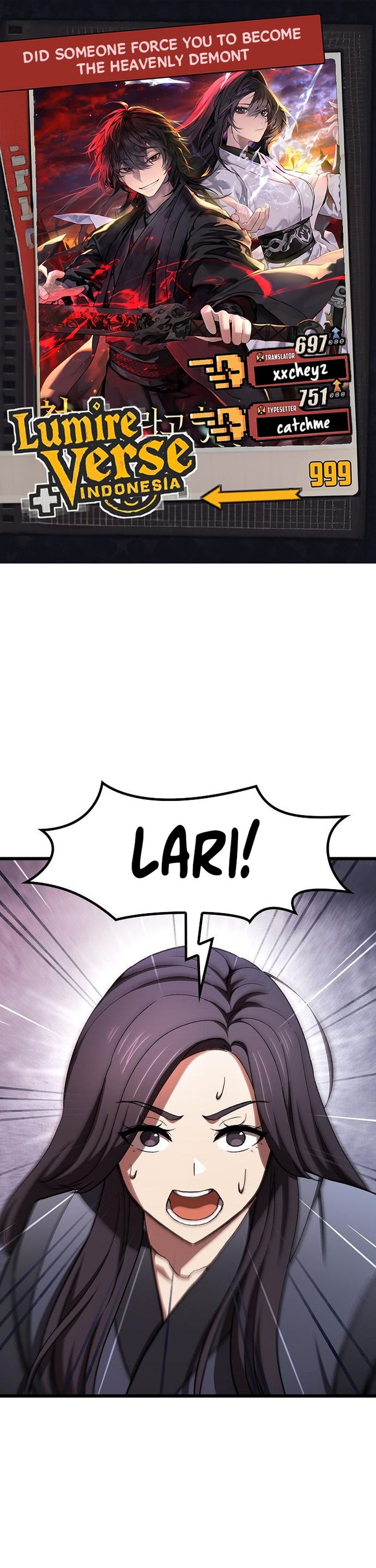 Who’s threatening you with a knife to make you a Heavenly Demon? Chapter 15 Bahasa Indonesia