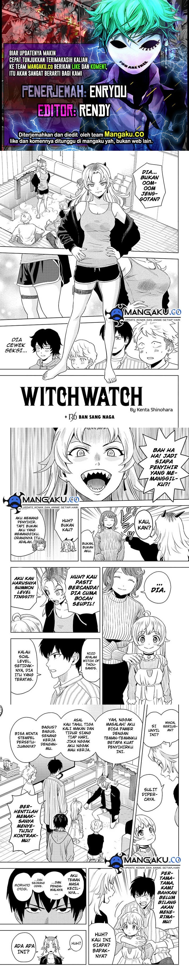 Witch Watch Chapter 136 Bahasa Indonesia