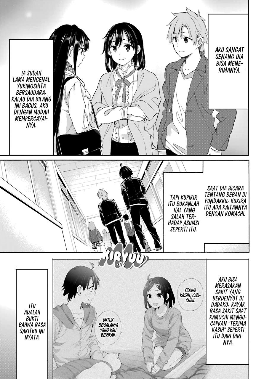 Yahari Ore no Seishun Love Comedy wa Machigatteiru.: Monologue chapter 64