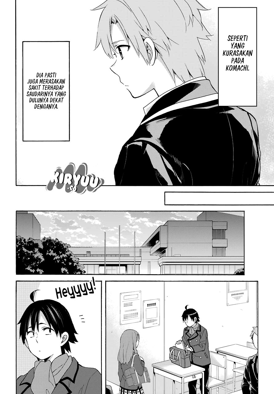 Yahari Ore no Seishun Love Comedy wa Machigatteiru.: Monologue chapter 64