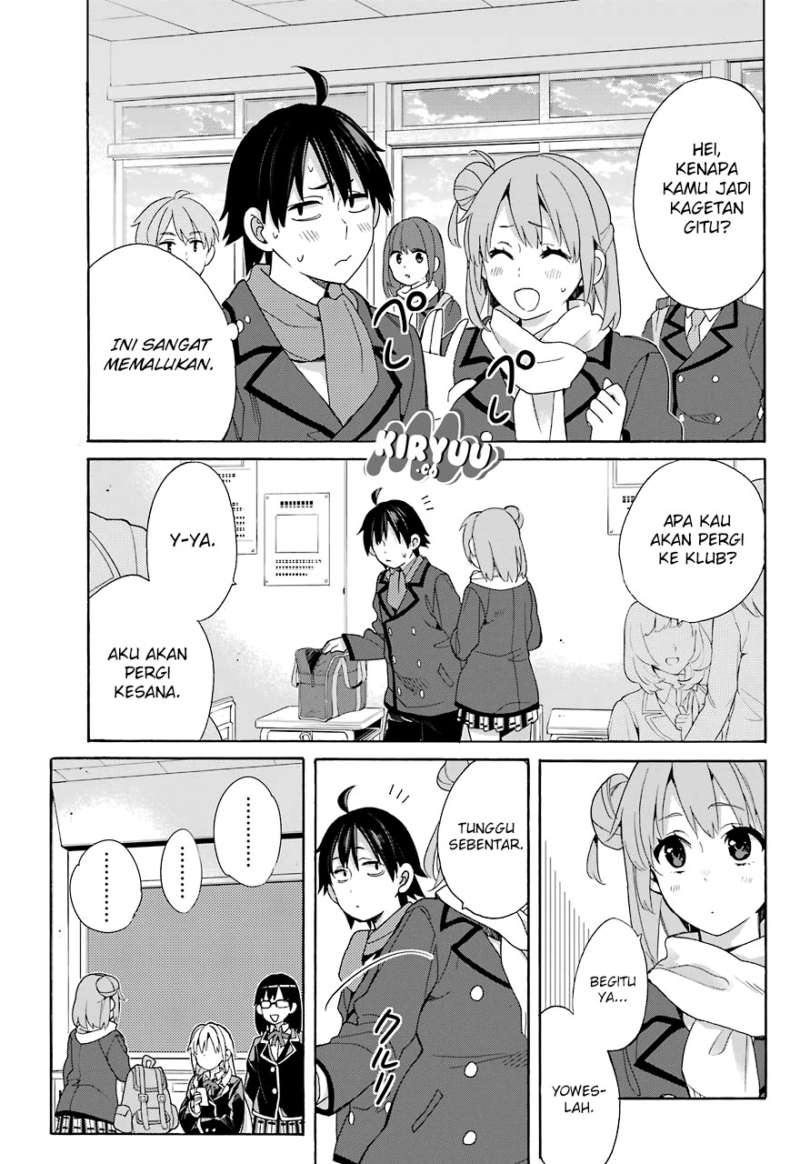 Yahari Ore no Seishun Love Comedy wa Machigatteiru.: Monologue chapter 64