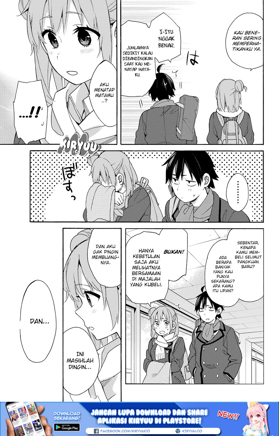 Yahari Ore no Seishun Love Comedy wa Machigatteiru.: Monologue chapter 64