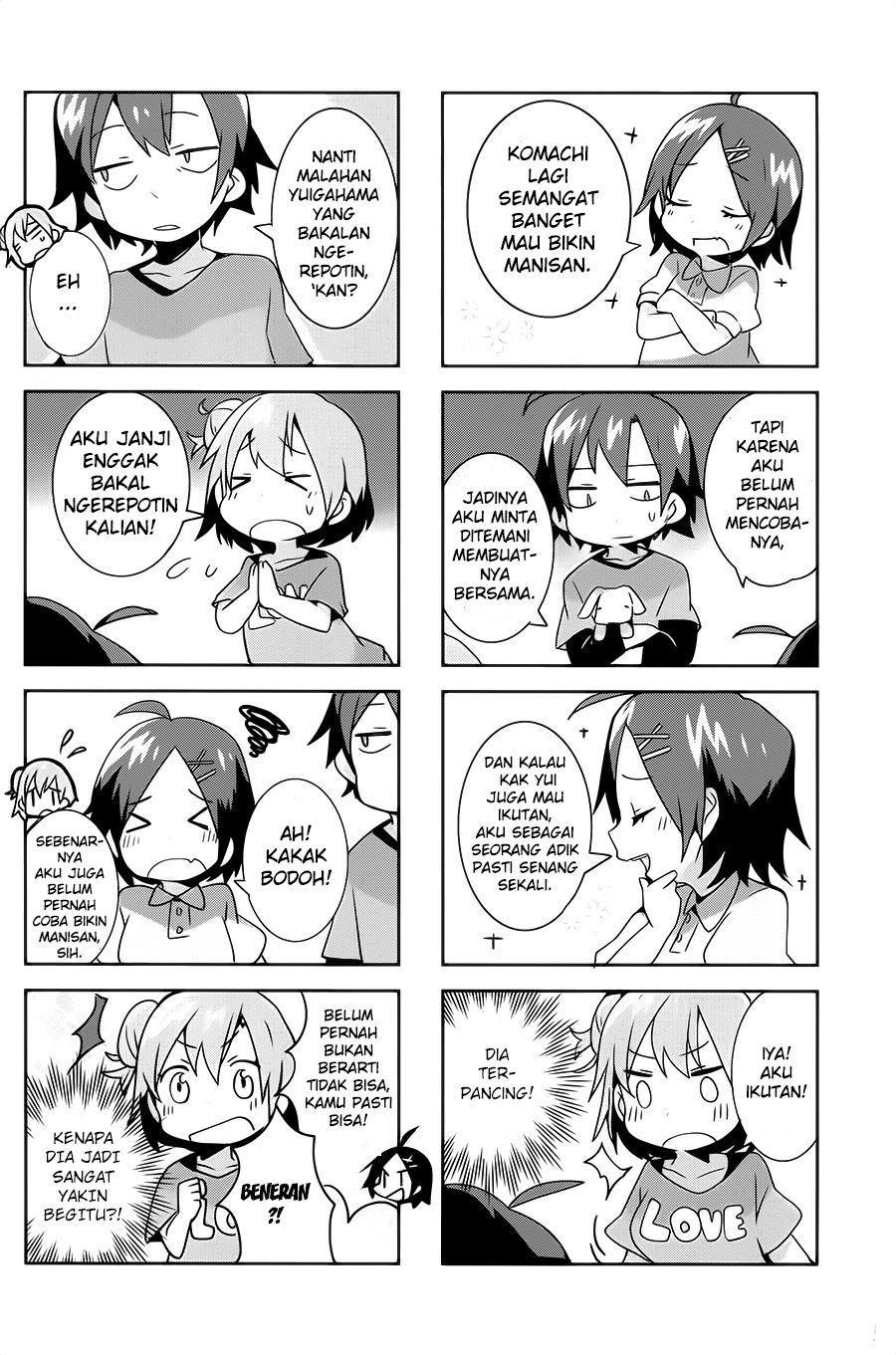Yahari 4-koma demo Ore no Seishun Love Comedy wa Machigatteiru. chapter 3
