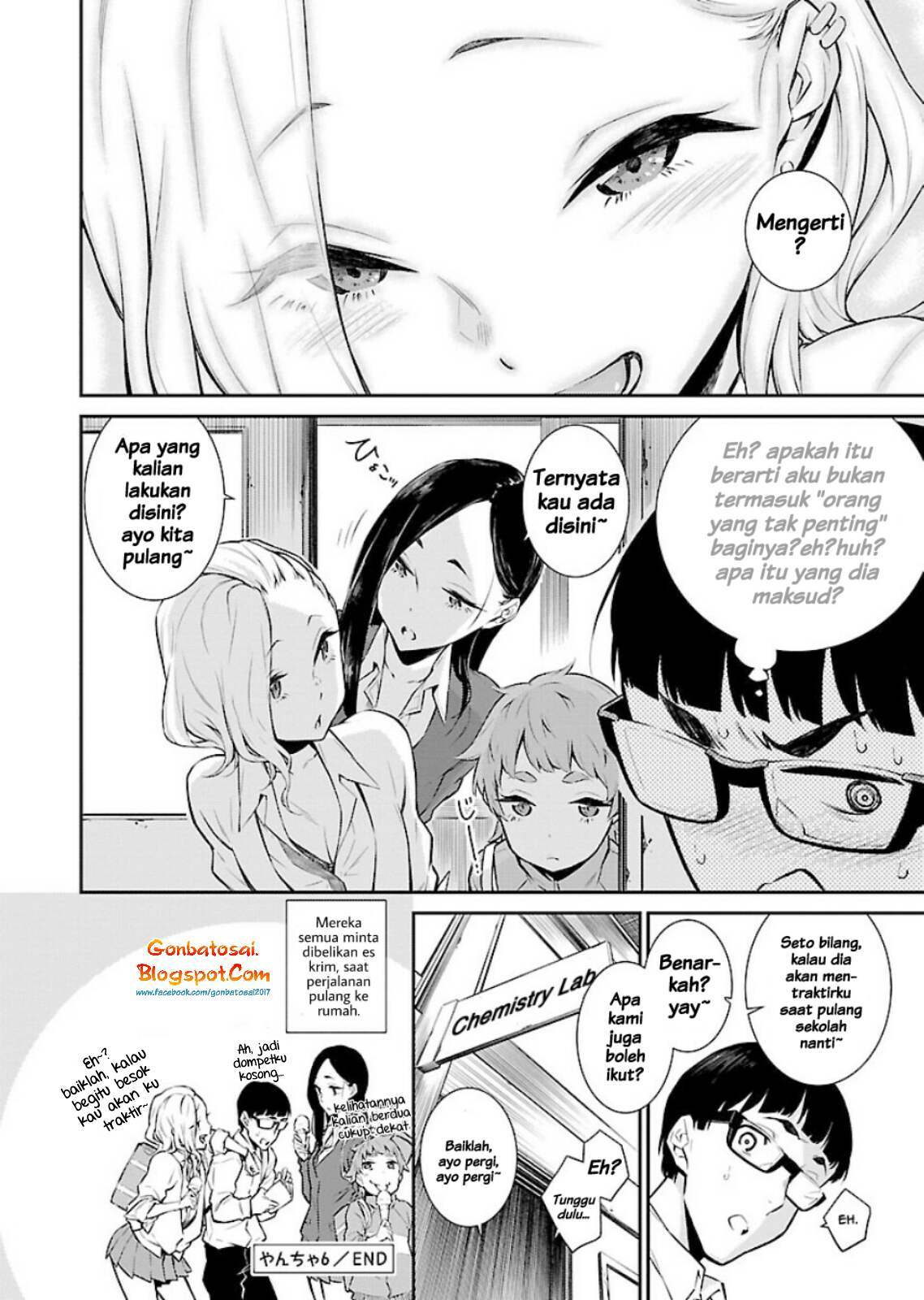 Yancha Gal no Anjou-san Chapter 06 Bahasa Indonesia